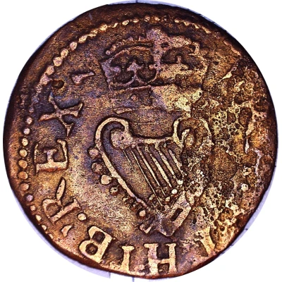 1 Farthing - Charles I Richmond issue; type 4 ND back