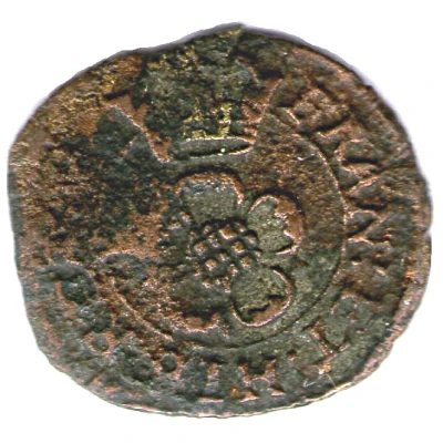 1 Farthing - Charles I Rose issue; mule of types 3 and 4 ND back