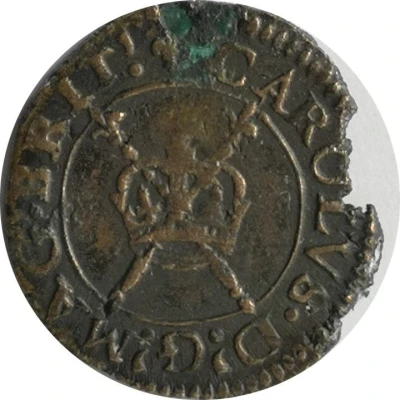 1 Farthing - Charles I Rose issue; type 2 ND front