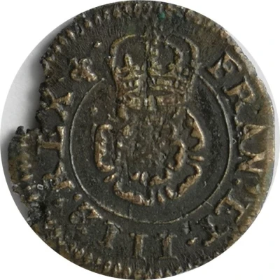 1 Farthing - Charles I Rose issue; type 2 ND back