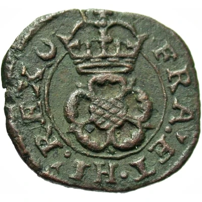 1 Farthing - Charles I Rose issue; type 4b ND back