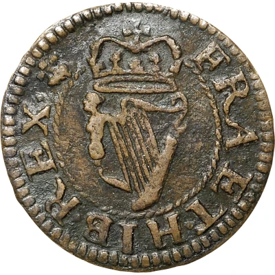 1 Farthing - Charles II "Armstrong" issue ND back