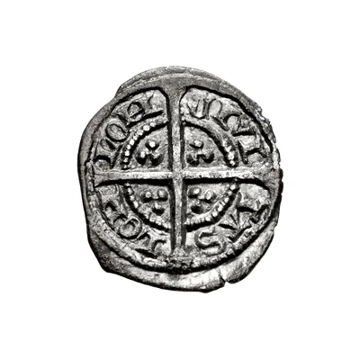 1 Farthing - Edward III 4th coinage; Treaty period ND back