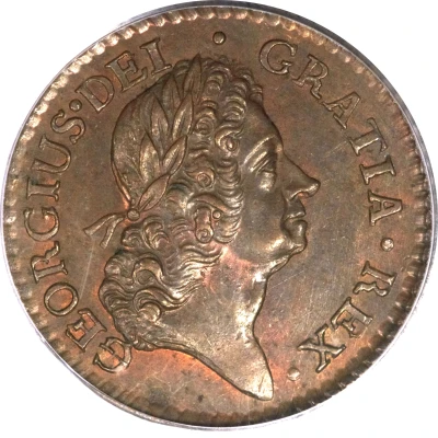 1 Farthing - George I "DEI GRATIA" front