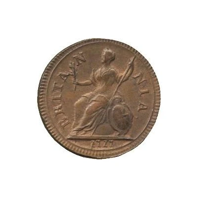 1 Farthing - George I 'Dump' issue back