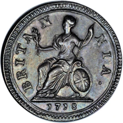 1 Farthing - George I Pattern back