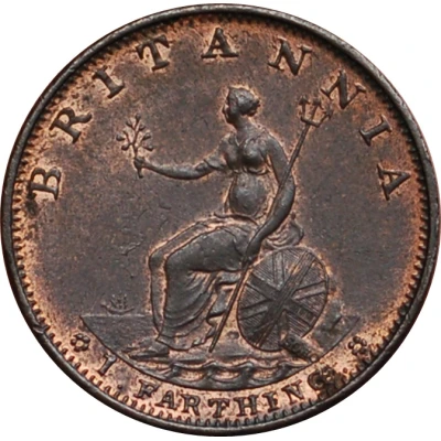 1 Farthing - George III 3rd issue back