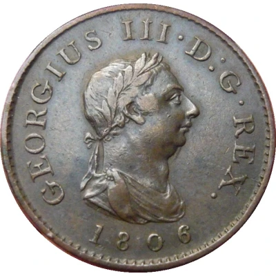 1 Farthing - George III 4th issue front