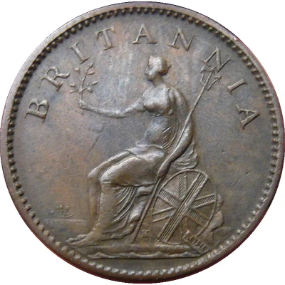 1 Farthing - George III 4th issue back