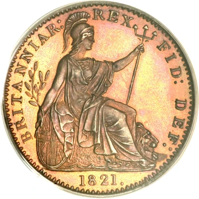 1 Farthing - George IV 1st issue back