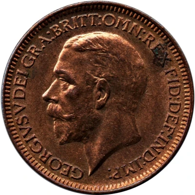 1 Farthing - George V modified effigy front