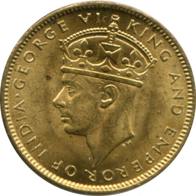 1 Farthing - George VI With "King and Emperor"; Large Head front