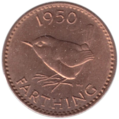 1 Farthing - George VI without 'IND:IMP' back