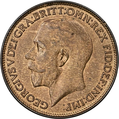 1 Farthing - George V front