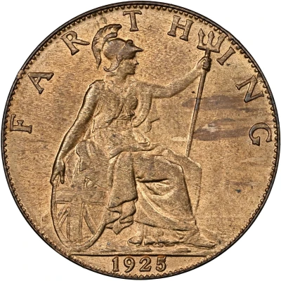 1 Farthing - George V back