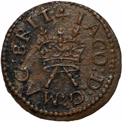 1 Farthing - James I Lennox issue; type 3 ND front