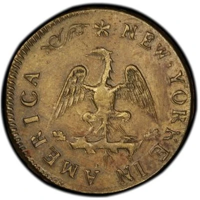 1 Farthing - New Yorke America ND back