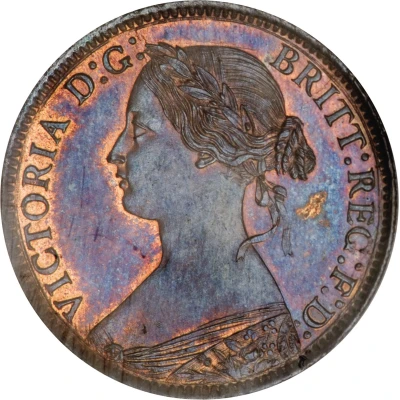 1 Farthing - Victoria 2nd portrait; 1st type front