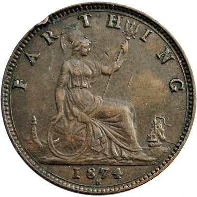 1 Farthing - Victoria 2nd portrait; 2nd type back