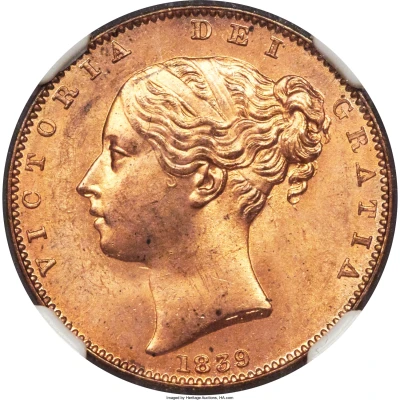 1 Farthing - Victoria front