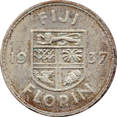 1 Florin - George VI back