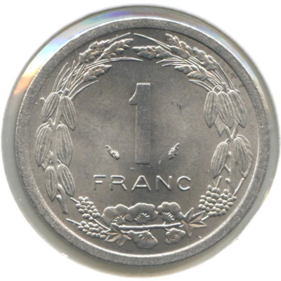 1 Franc CFA back