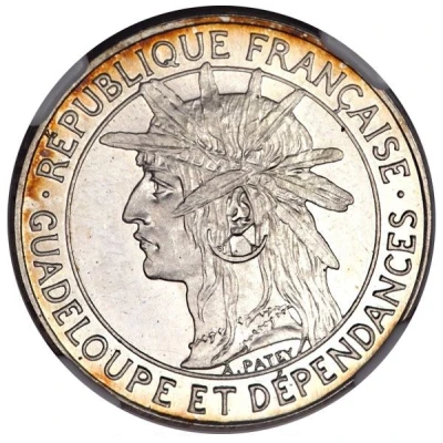 1 Franc Essai, Silver front