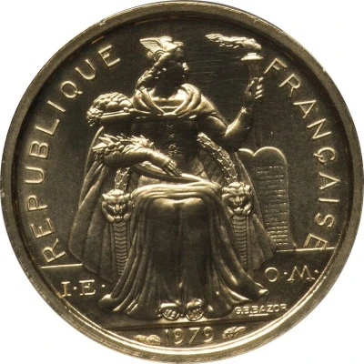 1 Franc Gold Piedfort front