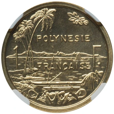 1 Franc Gold Piedfort back