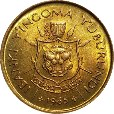 1 Franc - Mwambutsa IV front