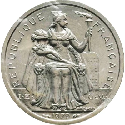 1 Franc Piedfort silver front