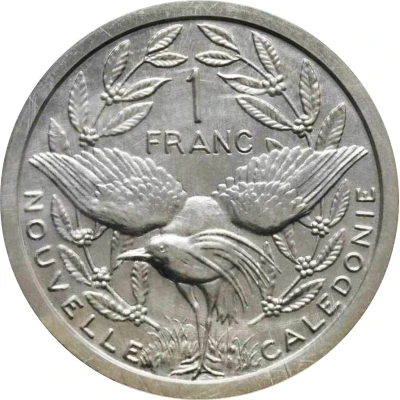 1 Franc Piedfort silver back