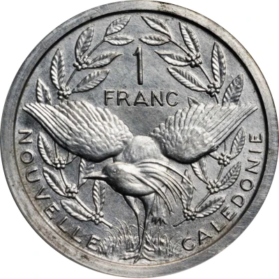 1 Franc Piedfort with essai back