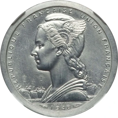 1 Franc Piedfort front