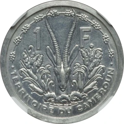 1 Franc Piedfort back