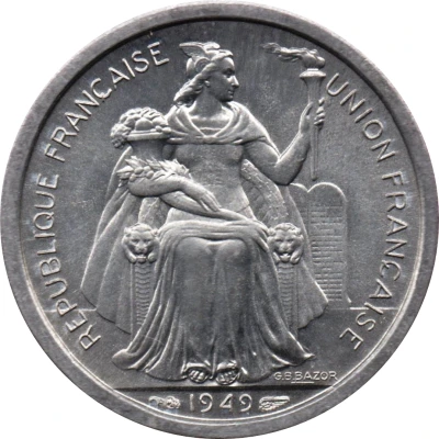 1 Franc Union française front