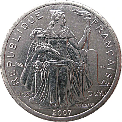 1 Franc with IEOM front