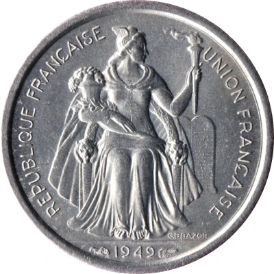 1 Franc front