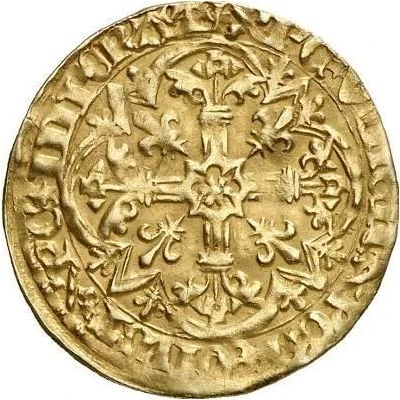 1 Gold Agnel - Frederick IV ND back