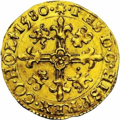 1 Gold Crown - Philip II front