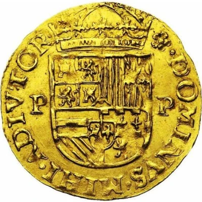 1 Gold Crown - Philip II back