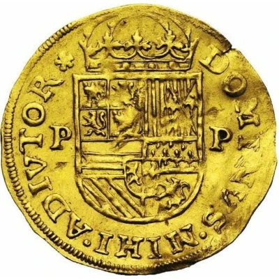 1 Gold Crown - Philip II ND back