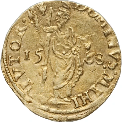 1 Gold Gulden "Burgundian: Guilder " - Philip II back