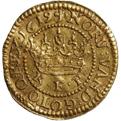 1 Gold Krone - Christian IV back