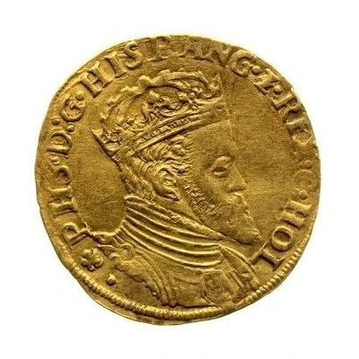 1 Gold Real - Philip II with ANG ND front