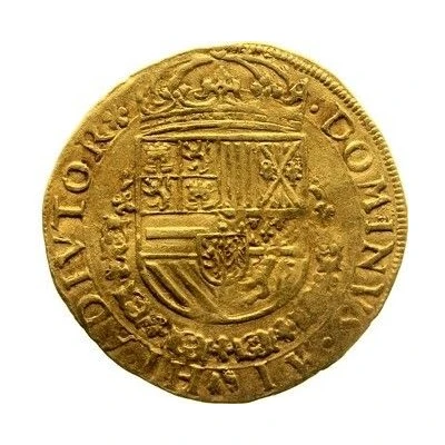 1 Gold Real - Philip II with ANG ND back