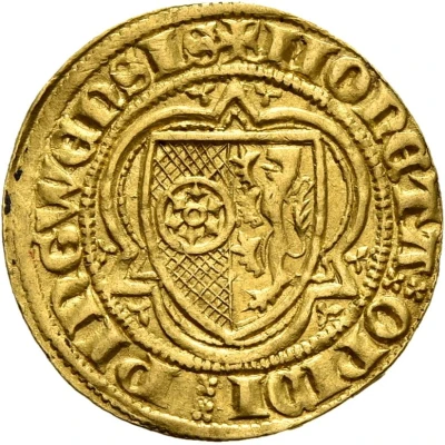 1 Goldgulden - Conrad II of Weinsberg ND back