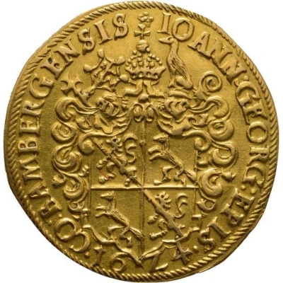 1 Goldgulden - John George II Fuchs of Dornheim front