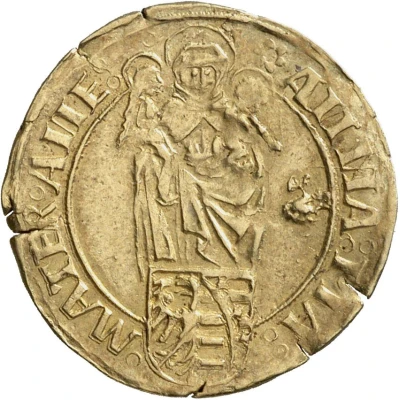 1 Goldgulden - Waldemar VI, Ernest I, Rudolph IV and George II ND back