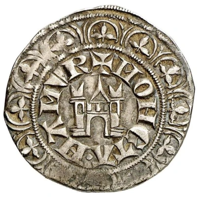 1 Groat - John I castle ND back